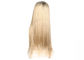 Парики волос синтетического волокна покрашенные, парики цвета черноты плотности 130% белокурые смешанные поставщик